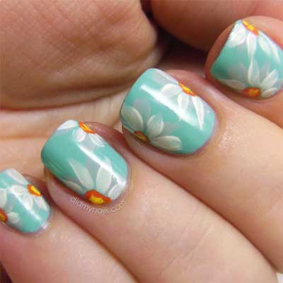 daisy-nail-art_teal