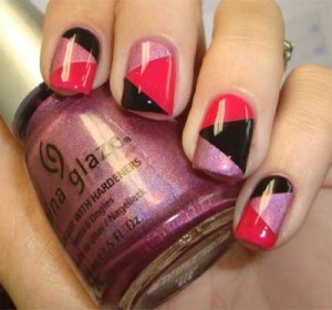 Geometric Nail Art