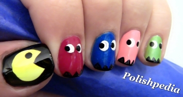 pac-man-nail-art s