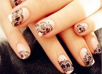 6-fashionable-lace-nail-art-designs