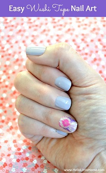 Washi Tape Nail Art