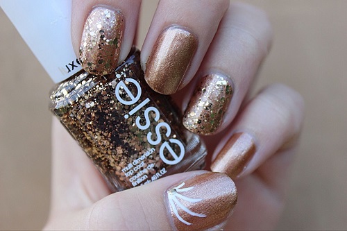 Bronze Prom Nails