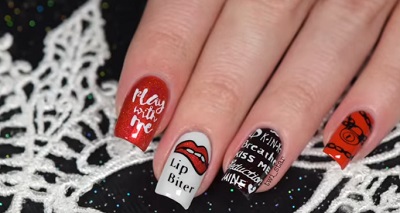 FIFTY SHADES DARKER Inspired Nail Art
