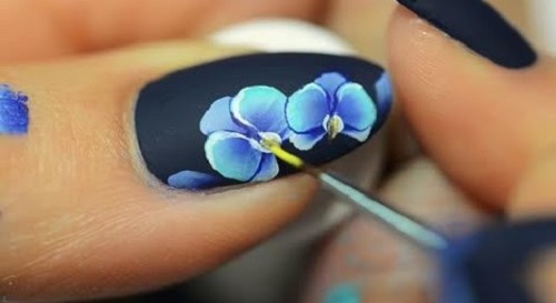Orchid Nail Art