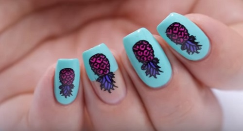 Pineapple Nail Art