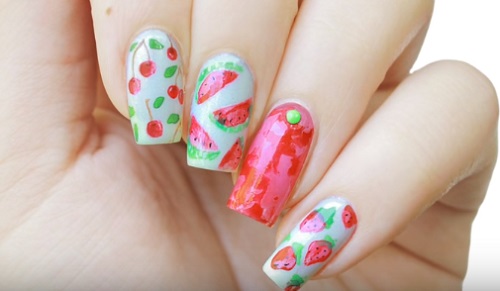 Cherries, Watermelon & Strawberries