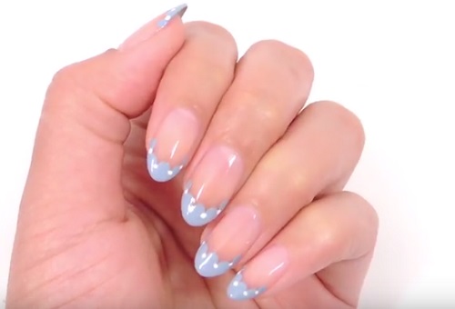 Scalloped Tips Nail Art Tutorial