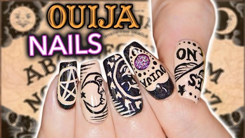 DIY Ouija Nail Art