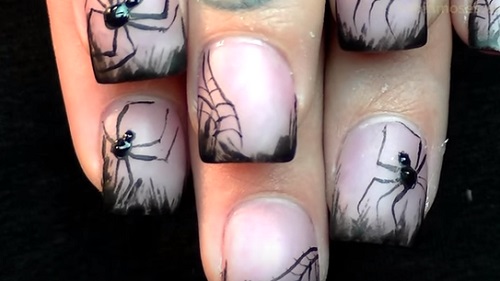 Halloween – Spider Nails