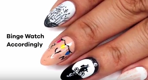 Stranger Things Nail Art