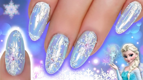 Snowflake Nail Art