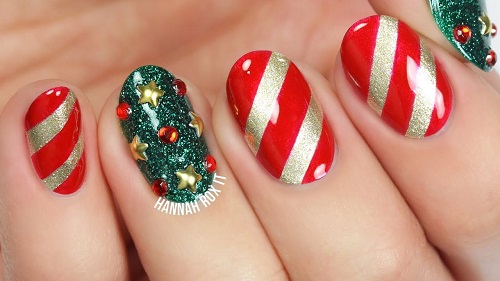Festive Christmas Nail Art