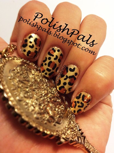 Cheetah inspired nail art tutorial | AmazingNailArt.org